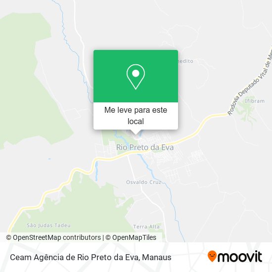 Ceam Agência de Rio Preto da Eva mapa