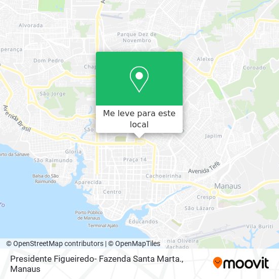 Presidente Figueiredo- Fazenda Santa Marta. mapa