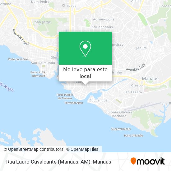 Rua Lauro Cavalcante (Manaus, AM) mapa