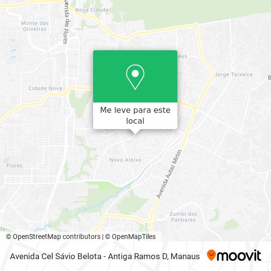 Avenida Cel Sávio Belota - Antiga Ramos D mapa