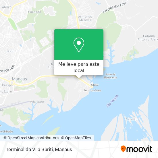 Terminal da Vila Buriti mapa