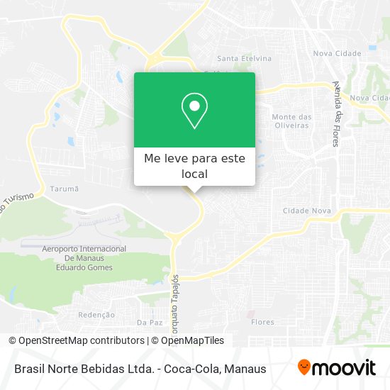 Brasil Norte Bebidas Ltda. - Coca-Cola mapa