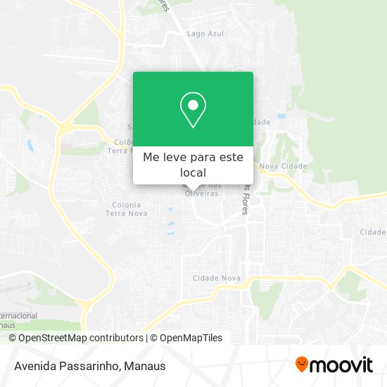 Avenida Passarinho mapa
