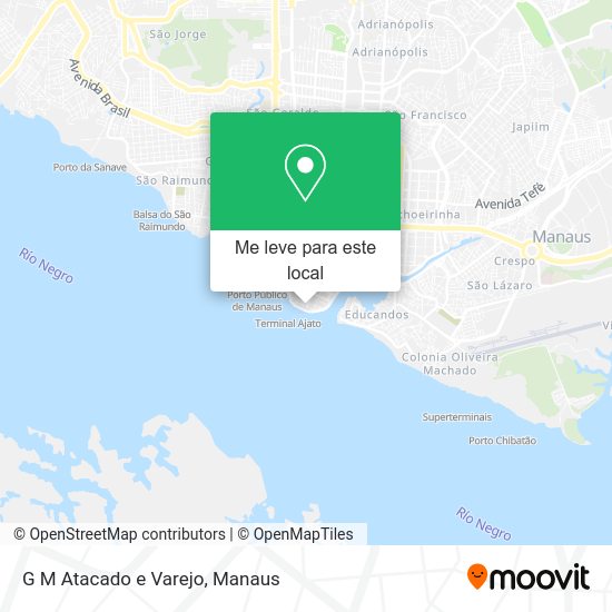 G M Atacado e Varejo mapa
