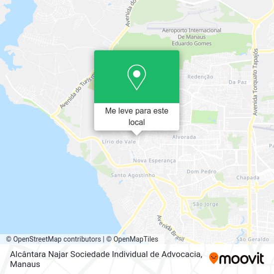 Alcântara Najar Sociedade Individual de Advocacia mapa