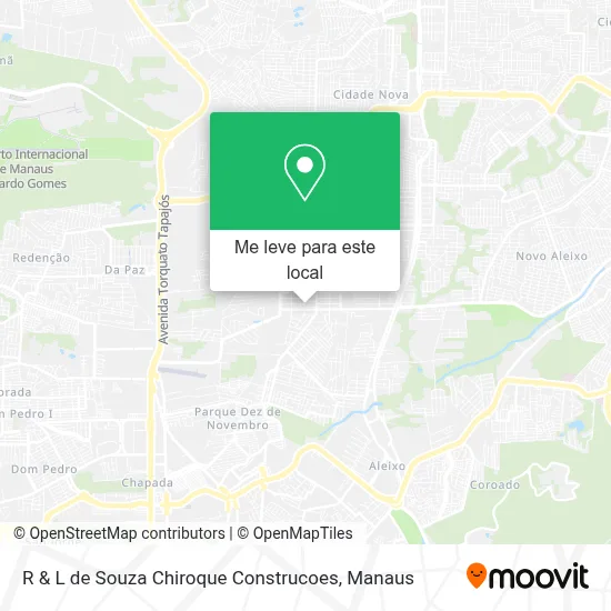 R & L de Souza Chiroque Construcoes mapa