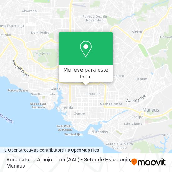 Ambulatório Araújo Lima (AAL) - Setor de Psicologia mapa