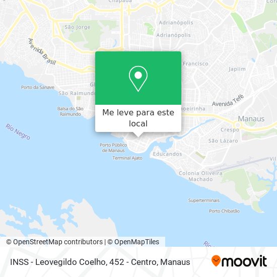 INSS - Leovegildo Coelho, 452 - Centro mapa
