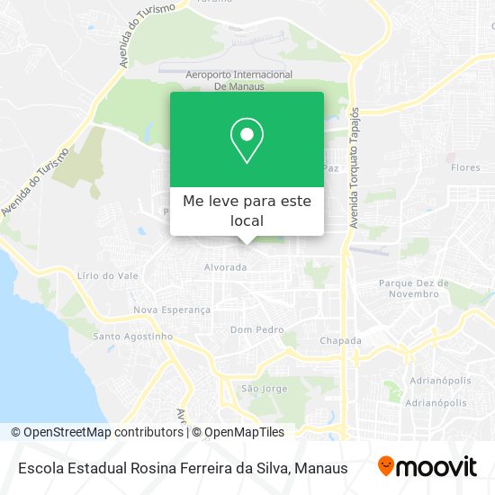 Escola Estadual Rosina Ferreira da Silva mapa