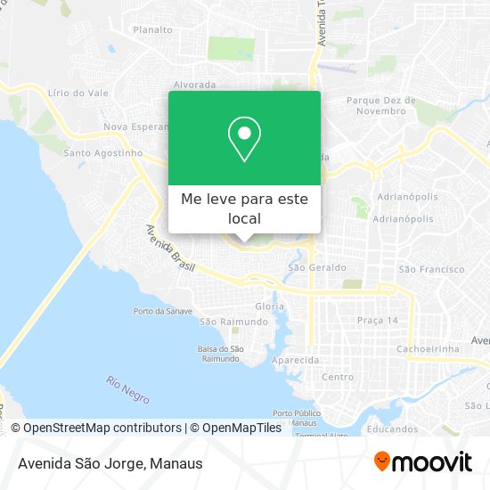 Avenida São Jorge mapa