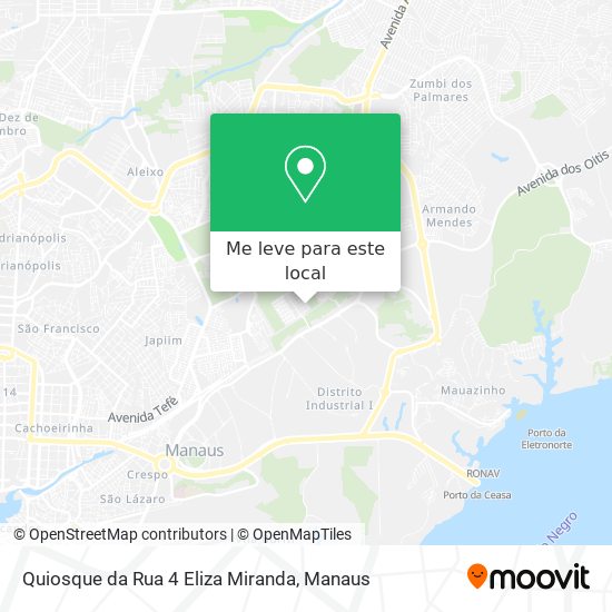 Quiosque da Rua 4 Eliza Miranda mapa