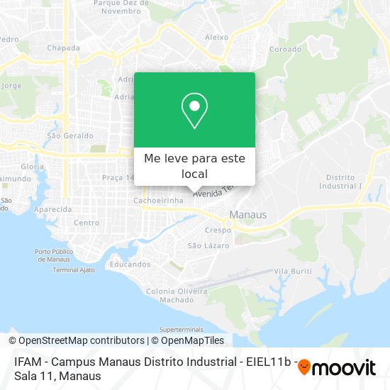 IFAM - Campus Manaus Distrito Industrial - EIEL11b - Sala 11 mapa