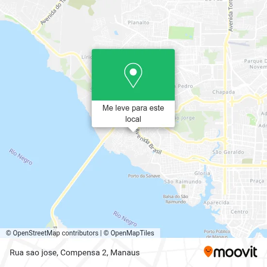Rua sao jose, Compensa 2 mapa