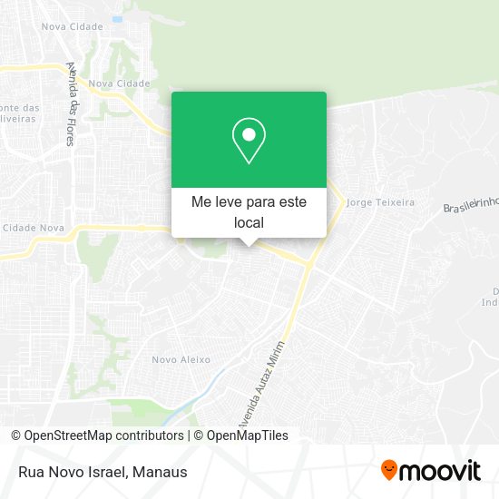 Rua Novo Israel mapa