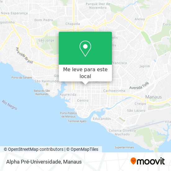 Alpha Pré-Universidade mapa