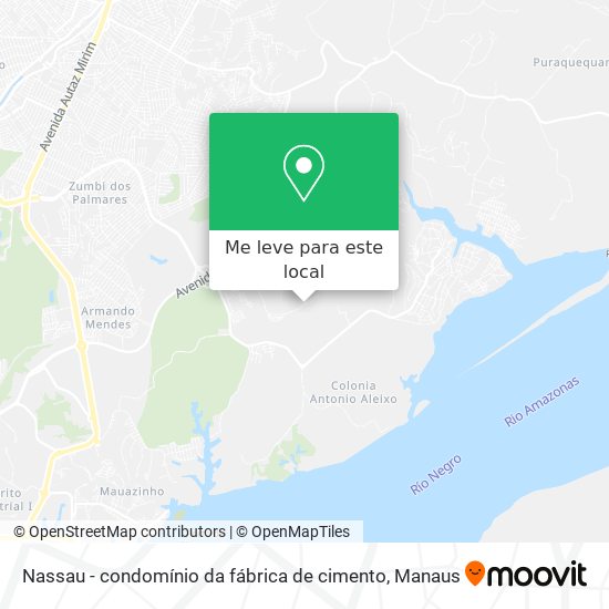 Nassau - condomínio da fábrica de cimento mapa