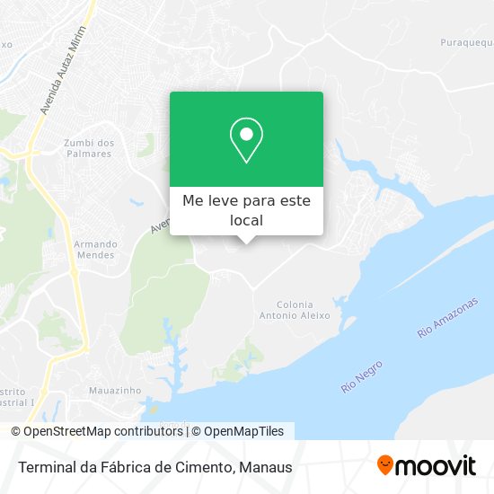 Terminal da Fábrica de Cimento mapa