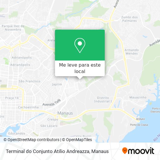 Terminal do Conjunto Atílio Andreazza mapa
