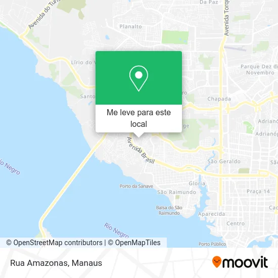 Rua Amazonas mapa
