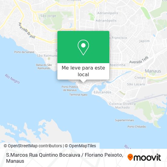 S.Marcos Rua Quintino Bocaiuva / Floriano Peixoto mapa
