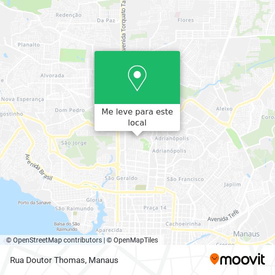 Rua Doutor Thomas mapa