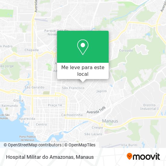 Hospital Militar do Amazonas mapa