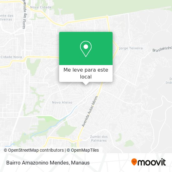 Bairro Amazonino Mendes mapa