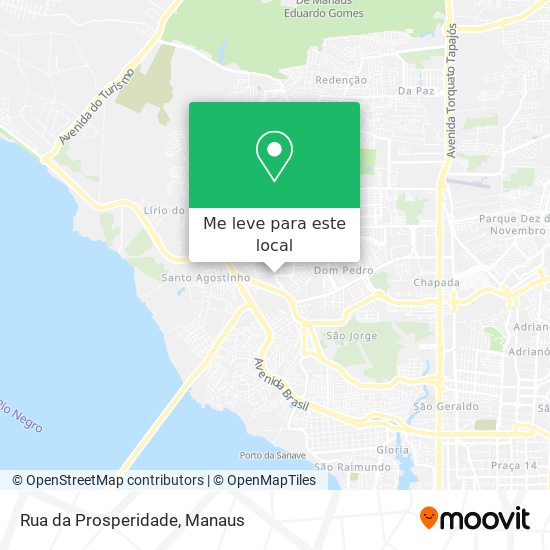 Rua da Prosperidade mapa