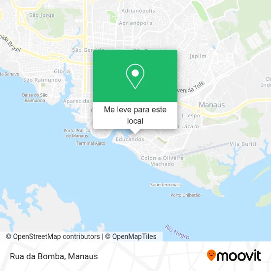 Rua da Bomba mapa