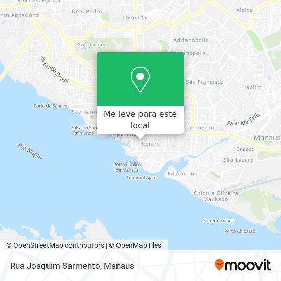 Rua Joaquim Sarmento mapa