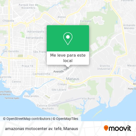 amazonas motocenter av. tefé mapa