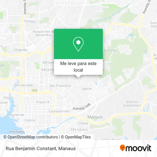 Rua Benjamin Constant mapa