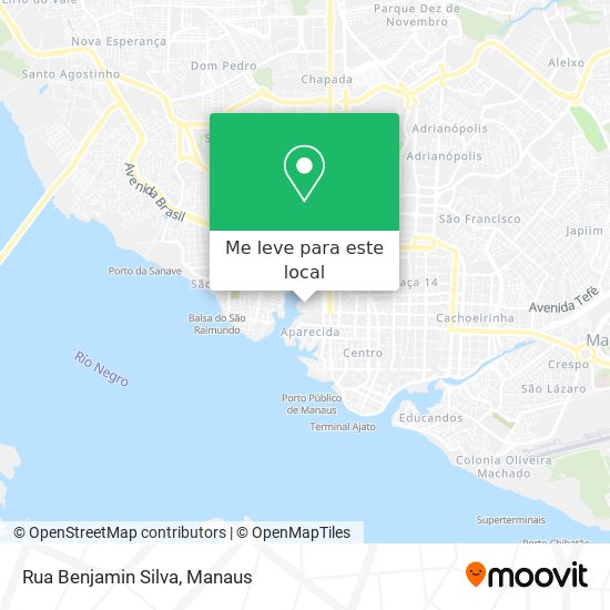 Rua Benjamin Silva mapa
