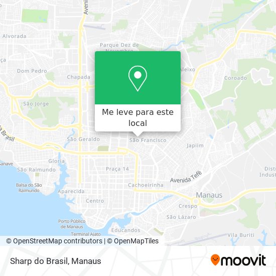 Sharp do Brasil mapa