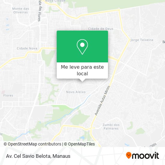 Av. Cel Savio Belota mapa