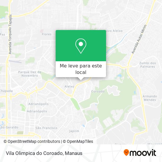 Vila Olimpica do Coroado mapa