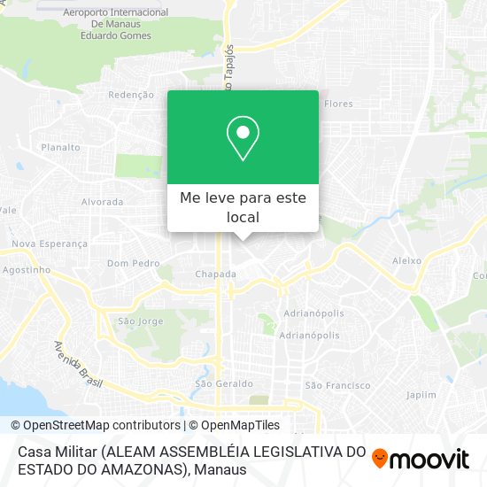 Casa Militar (ALEAM ASSEMBLÉIA LEGISLATIVA DO ESTADO DO AMAZONAS) mapa