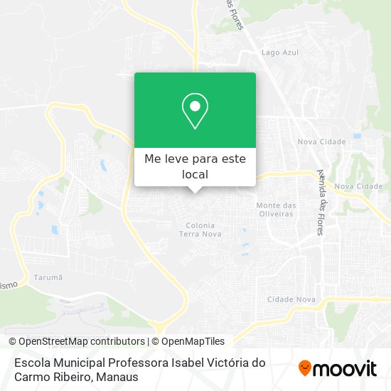Escola Municipal Professora Isabel Victória do Carmo Ribeiro mapa