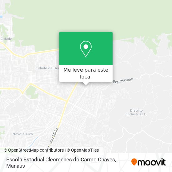 Escola Estadual Cleomenes do Carmo Chaves mapa