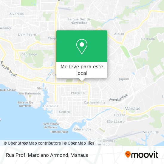 Rua Prof. Marciano Armond mapa