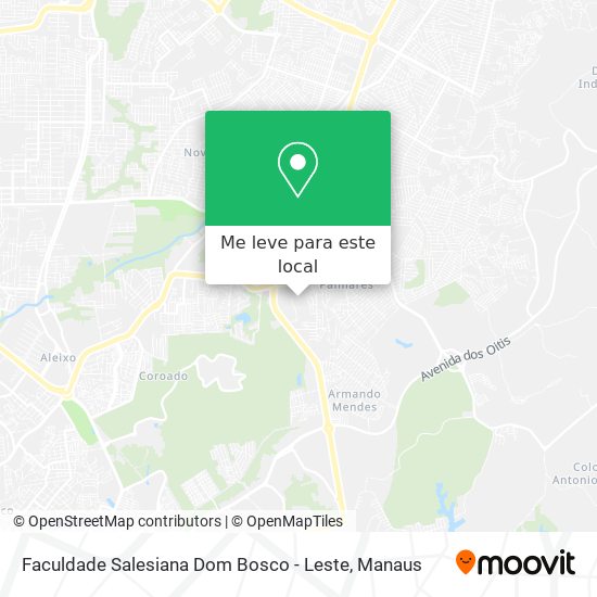 Faculdade Salesiana Dom Bosco - Leste mapa