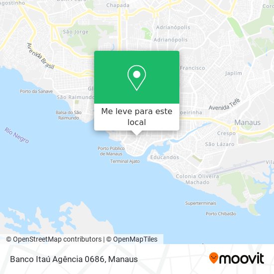 Banco Itaú Agência 0686 mapa