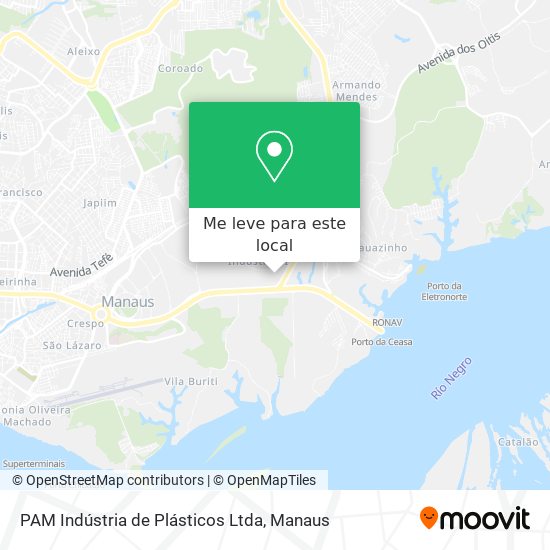 PAM Indústria de Plásticos Ltda mapa