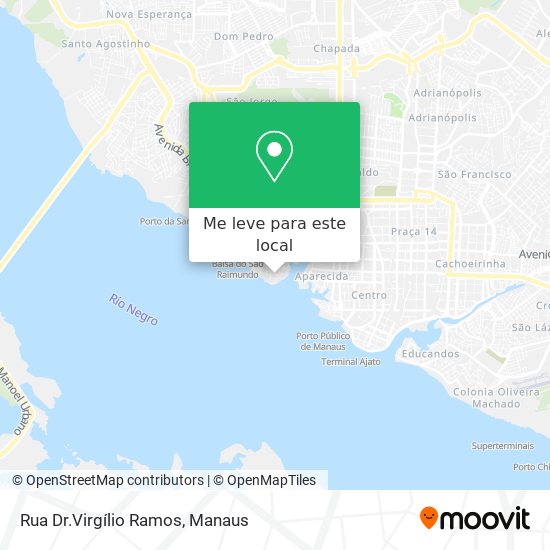 Rua Dr.Virgílio Ramos mapa