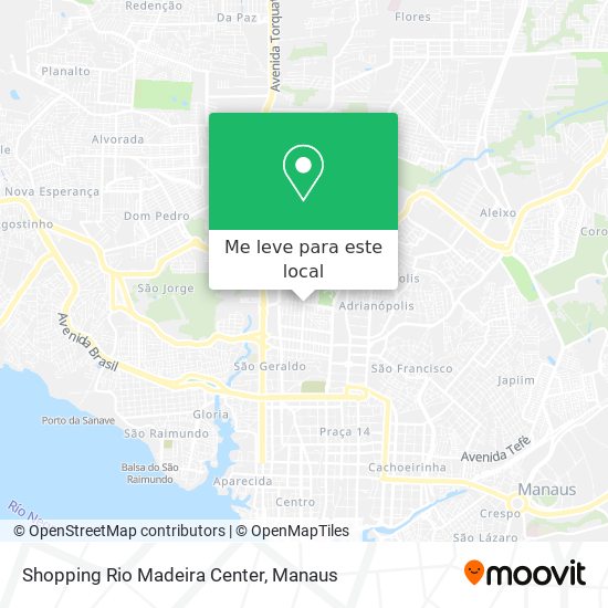 Shopping Rio Madeira Center mapa
