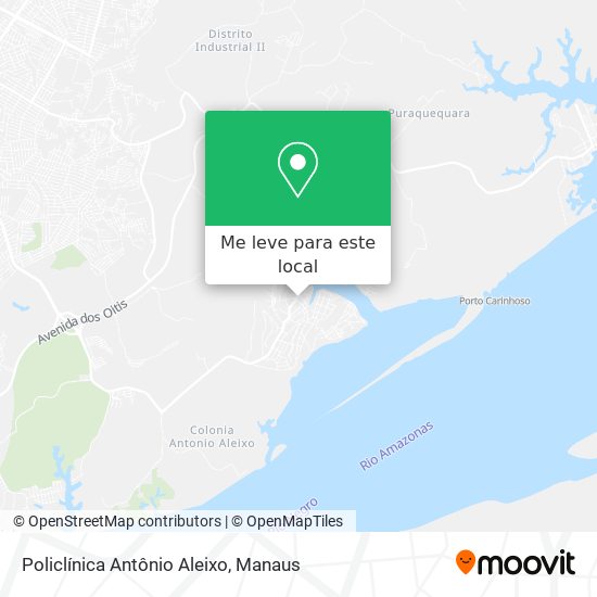 Policlínica Antônio Aleixo mapa