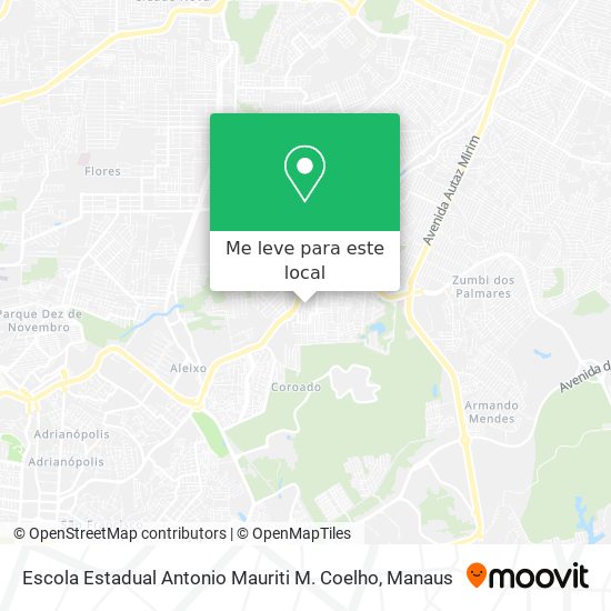 Escola Estadual Antonio Mauriti M. Coelho mapa
