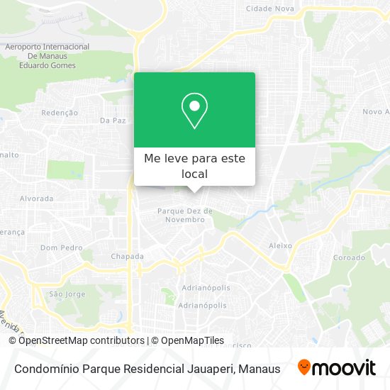 Condomínio Parque Residencial Jauaperi mapa