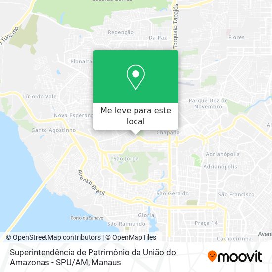 Superintendência de Patrimônio da União do Amazonas - SPU / AM mapa