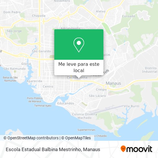 Escola Estadual Balbina Mestrinho mapa